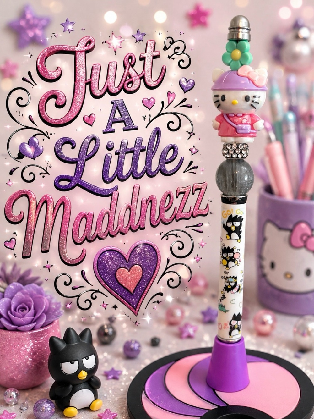Sanrio Hello Kitty Pink & Purple Decorative Pen